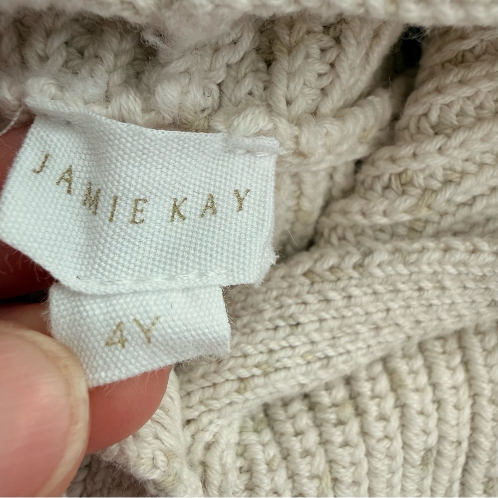 Jamie Kay OG Bear Knit Cardigan Pistachio Fleck Size 4 Years - Picture 4 of 7
